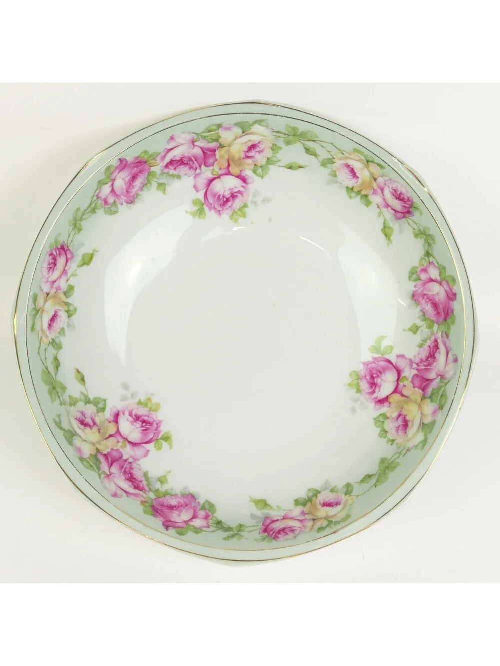 Antique MZ Austria Porcelain Serving Bowl 9.75